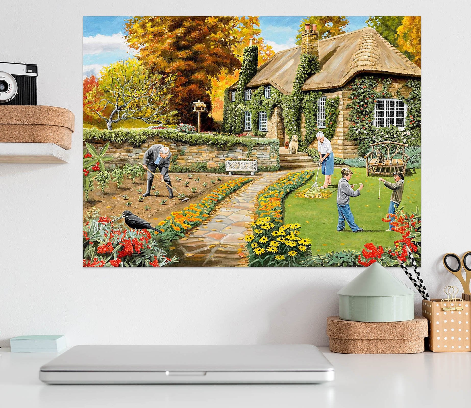 3D Autumn Garden 015 Trevor Mitchell Wall Sticker