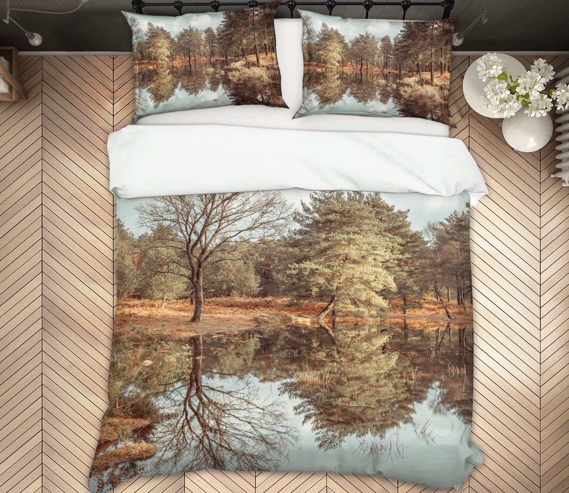 3D Forest Creek 7170 Assaf Frank Bedding Bed Pillowcases Quilt Cover Duvet Cover