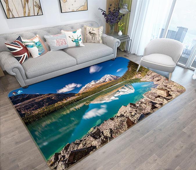 3D Calm Lake 212 Non Slip Rug Mat