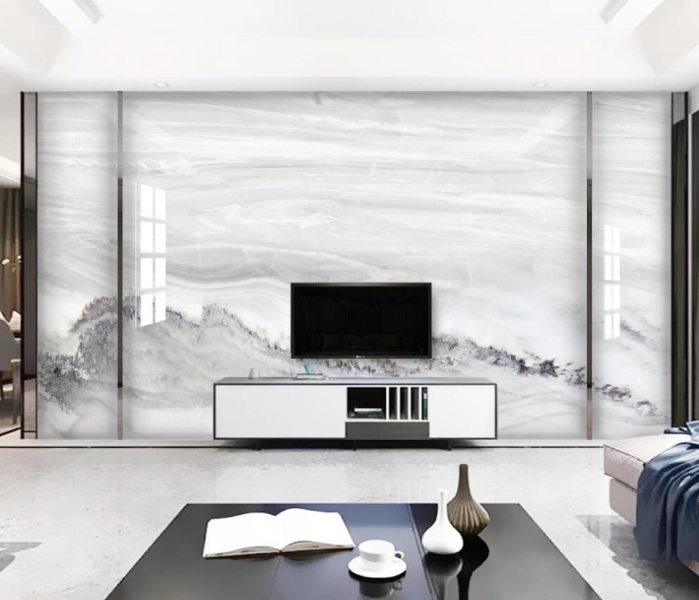 3D Attractive Lines In Light Gray 1416 Wall Murals